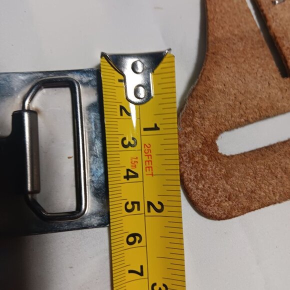 Vintage SQUARE DANCE WESTERN COWBOY BUCKLE &amp; HANKY SASH CLIP FITS 1.5" - Picture 9 of 9